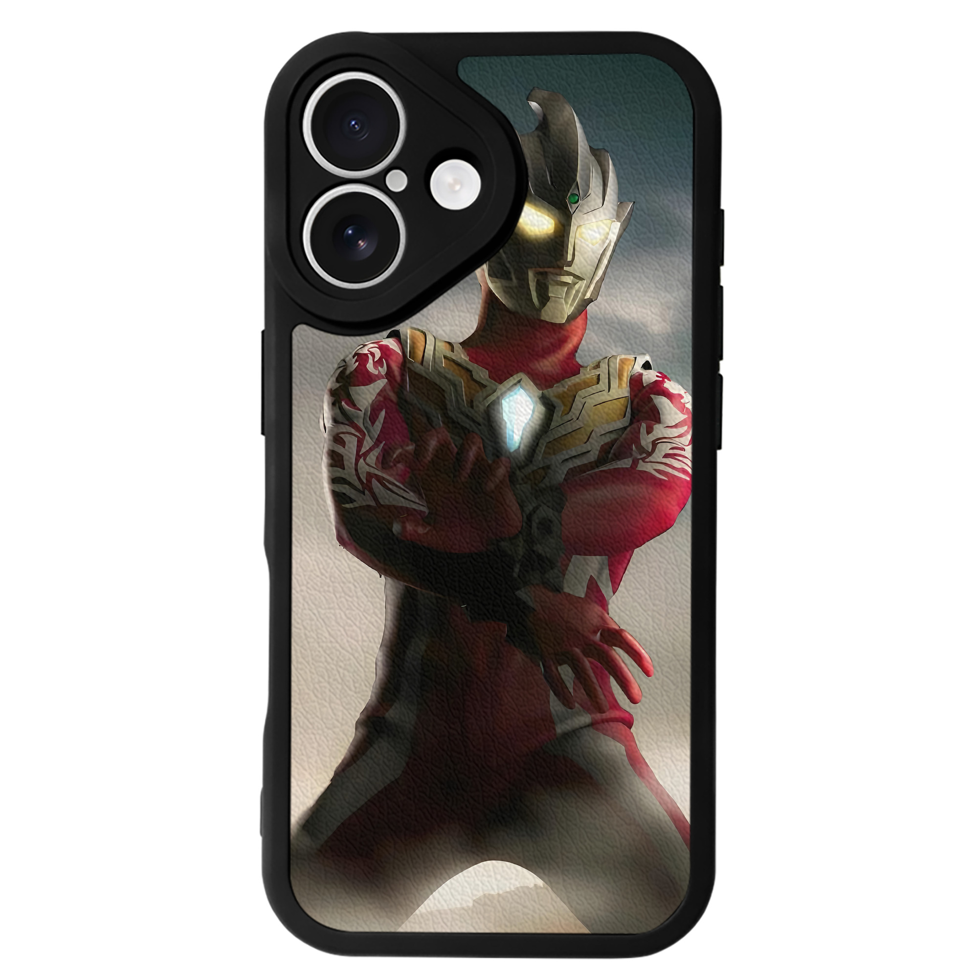 （画像用） ウルトラマン Ultraman 【iPhone 16シリーズ対応】シリコンスマホケース（レザー調） 材質：シリコン